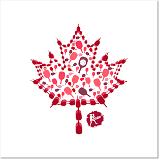 Canadian Pickleballer  -   Maple Leaf by Pickleball ARTwear Posters and Art